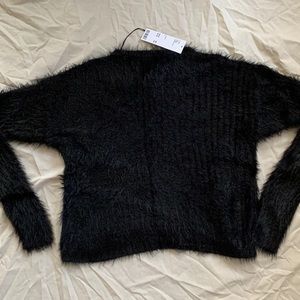 Urban outfitters cropped fuzzy sweater